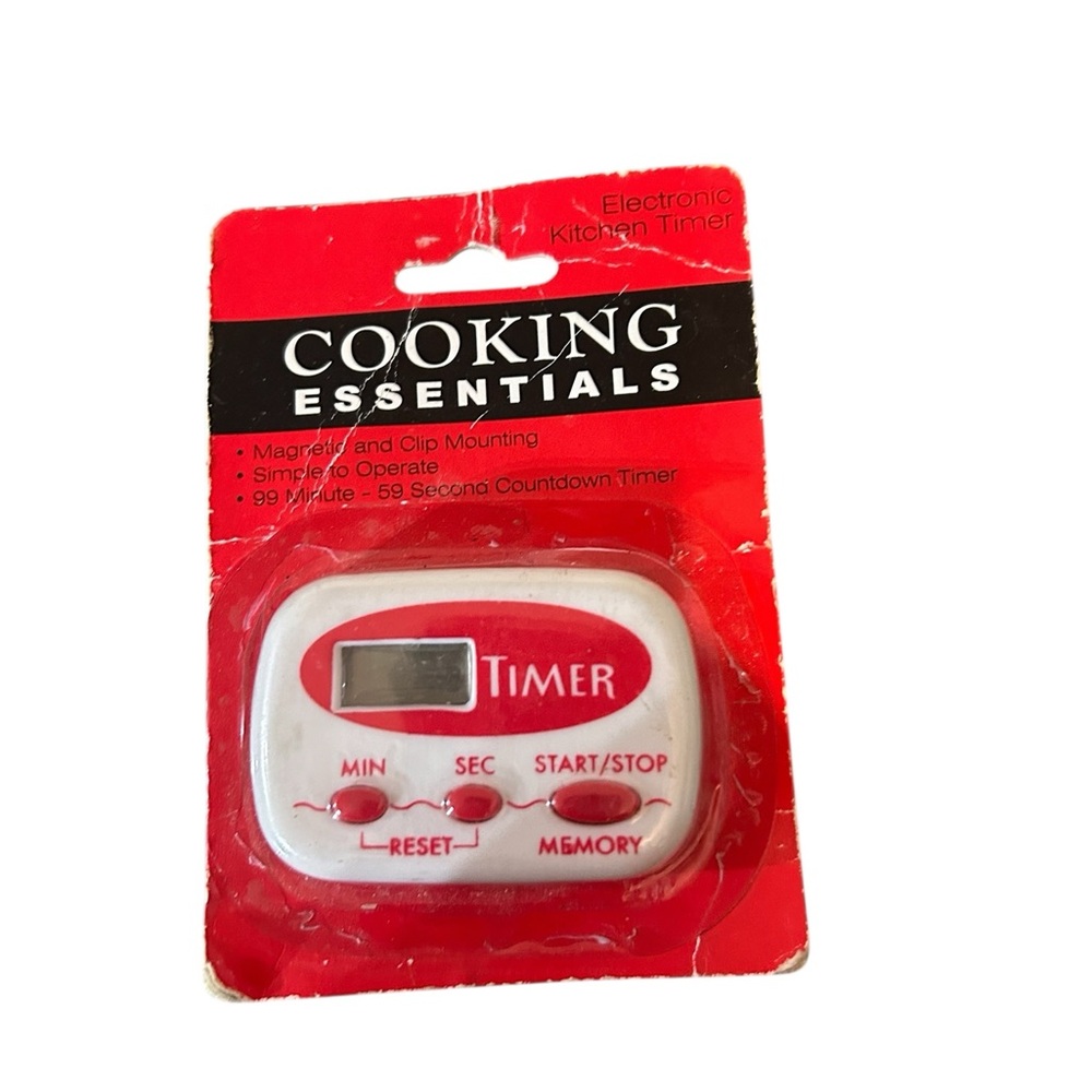 Red Digital Kitchen Timer-In original packaging